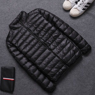 秋冬2019年新款轻薄棉服男士立领短款中学生超薄连帽大码男装外套