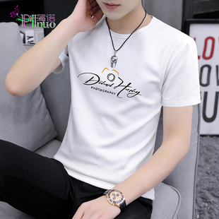 男士 体恤打底衫 短袖 潮流印花半袖 t恤圆领纯棉上衣夏季 高品质爆款