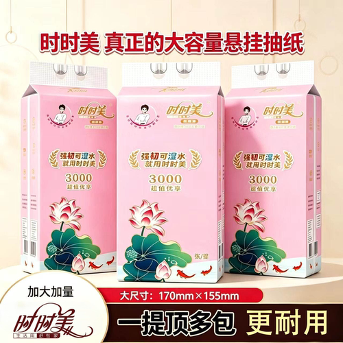 时时美白富美壁挂式抽纸整箱