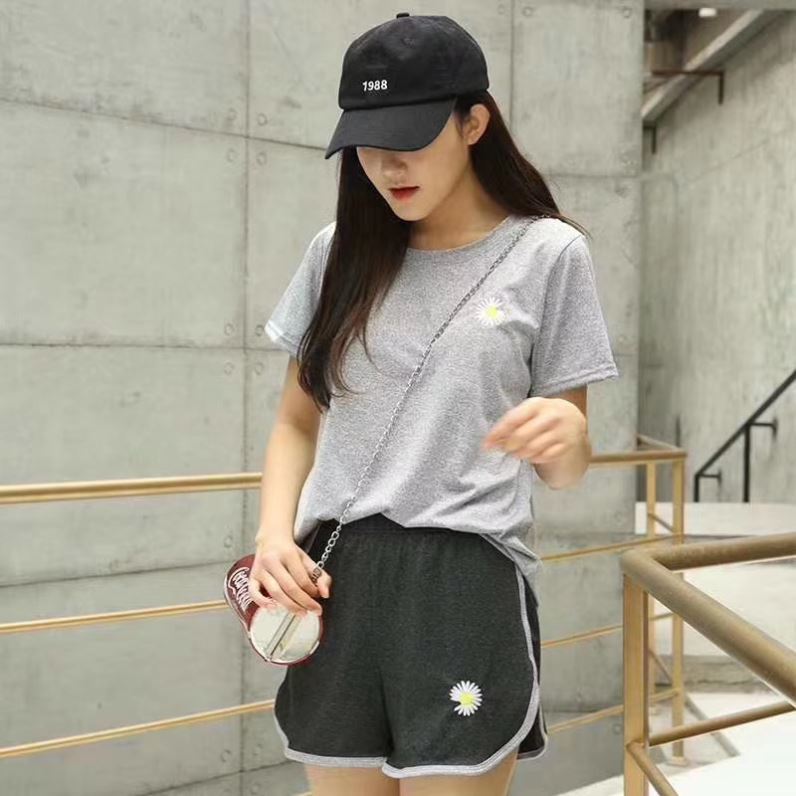 小雏菊速干衣运动风套装女ins女夏季健身瑜伽服宽松t袖短裤两件|ruв категории Женская одежда, костюм/студенты школьную форму/обмундирования, досуг, спортивный костюм - от Buy2taobao.com для оказания профессиональной услуги покупки агента Taobao
