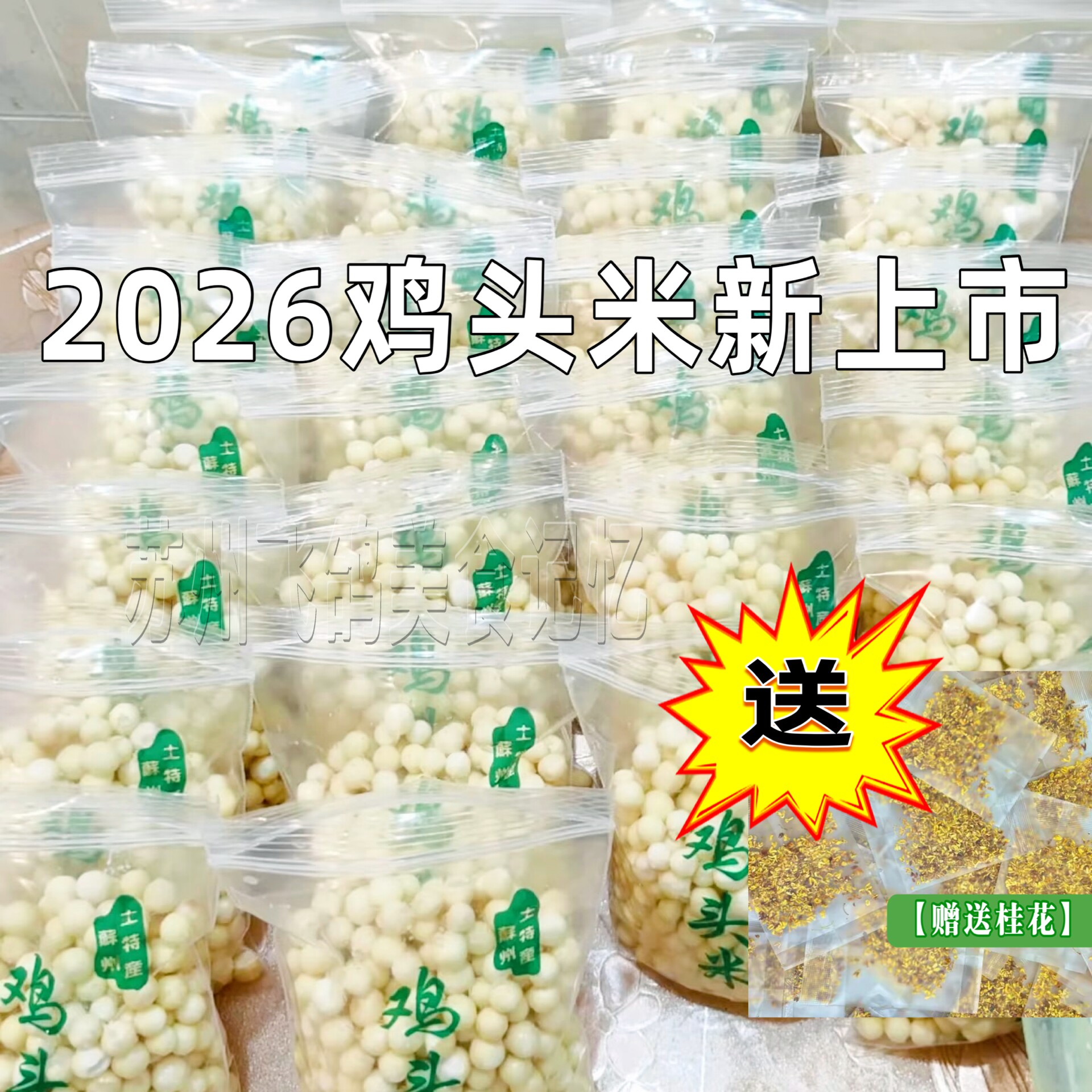 苏州水八仙之一鸡头米新鲜芡实上