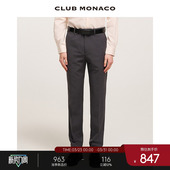 羊毛混纺烫褶品质通勤烟管直筒西裤 CLUB MONACO男装
