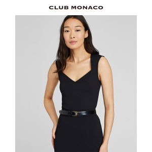 CLUB MONACO女装宽肩带修身法式赫本风吊带背心