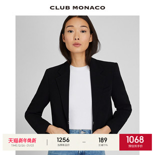 短外套 醋酸立体剪裁职业上班西装 CLUB MONACO女装