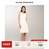 CLUB 千金感连衣裙 静奢无袖 MONACO女装 都市格调风荡领修身