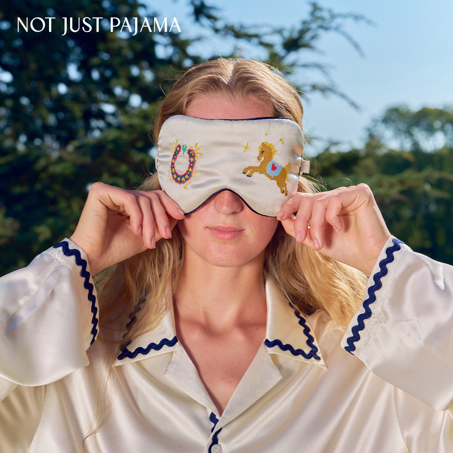 新年礼物】Not Just Pajama Pony小马系列真丝眼罩发圈舒享礼盒,女士内衣/男士内衣/家居服,内衣配件,淘宝优惠券,粉丝福利购,淘宝优惠卷