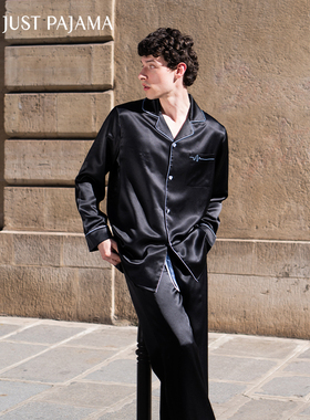 丁程鑫同款】NOT JUST PAJAMA22姆米真丝长袖睡衣男套装