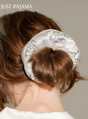 礼物推荐』Not Just Pajama钻石小狗 22姆米真丝镶钻发圈头花