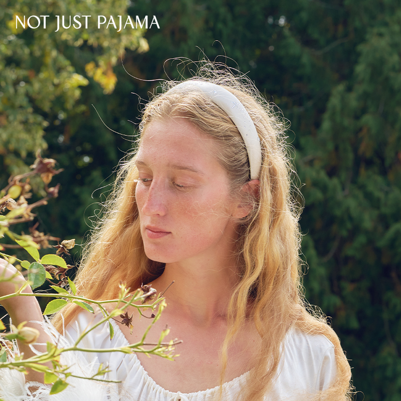 Not Just Pajama VEGA织女星系列22姆米真丝烫钻眼罩发圈发箍礼盒