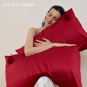 礼物推荐 真丝手工花枕套 Pajama托斯卡纳玫瑰 Not Just