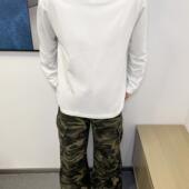 ins内搭打底衫 BUGU美式 薄款 圆领男士 复古纯色纯棉长袖 男夏季