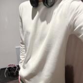 打底衫 BUGU纯色简约圆领长袖 T恤加绒保暖修身 叠穿潮cleanfit上衣