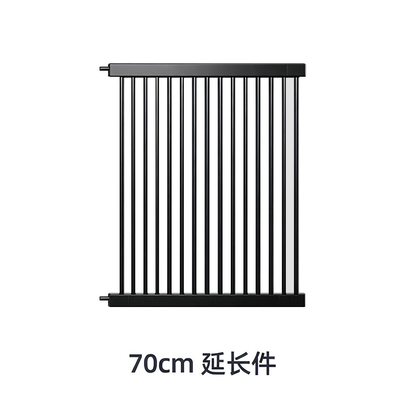 黑色加密款门栏延长件宠物围栏防猫栅栏狗狗隔离栏杆室内护栏挡板图片