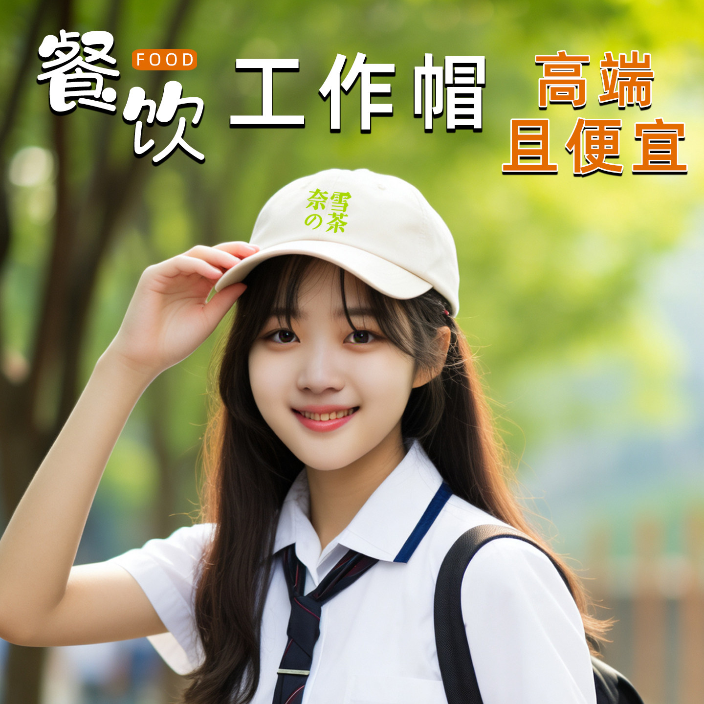 帽子定制鸭舌帽logo印字餐饮女男专用订制棒球帽工作定做广告帽子