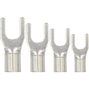 UT裸端子叉形冷压接线端子UT0.5/1/1.5/2.5/4/6/10-3/4/5/6/8包邮