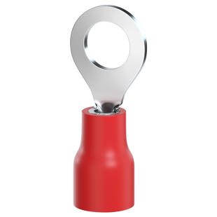 源营RV圆形预绝缘端子O形接线端子冷压铜鼻子端子 线鼻子圆型线耳