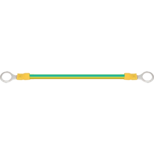光伏板接地线黄绿双色无氧桥架跨接线BVR机房设备铜接地线2.5-6mm