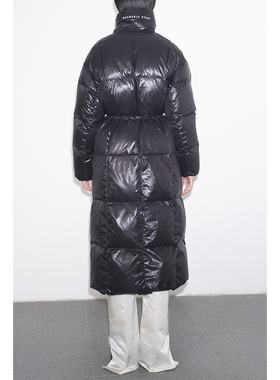 WEARABLE EVENT 束腰长款羽绒服