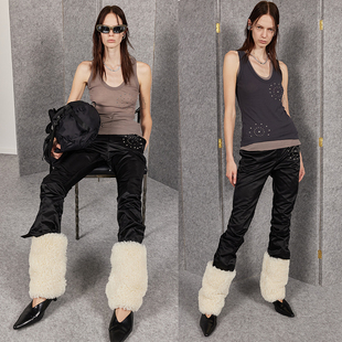 WEARABLE EVENT金属装饰针织背心