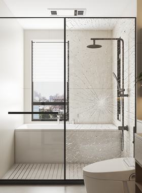 GANI/简一玻璃防爆膜淋浴间卫生间窗户玻璃门钢化贴膜石犀 CEP302