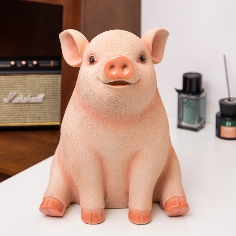 可爱小猪存钱罐家用大人用大容量儿童可存可取零钱罐创意家居摆设