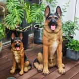 Моделирование дверей сада, собаки, приземляющиеся большие украшения домашняя гостиная, крыльцо творческое украшение животных украшения