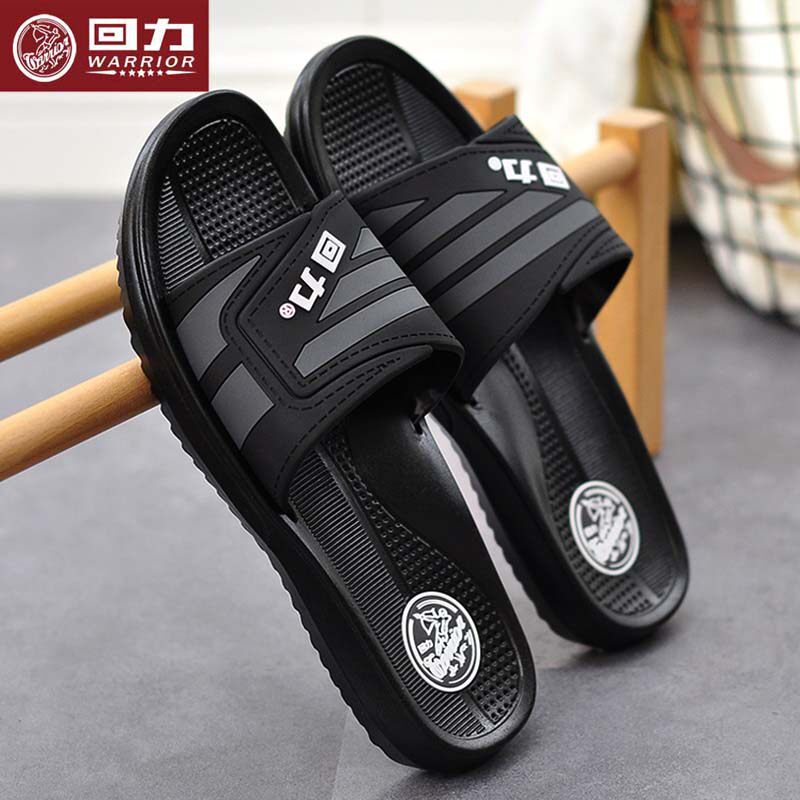 回力拖鞋男士夏季耐磨防滑可外穿舒适防臭厚底女士浴室一字拖鞋