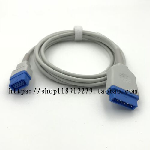 适用GE-DASH3000 4000 1800 2500 B20 B30 B450血氧延长线转接线