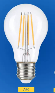 LED灯泡A60 8W3000K灯丝灯泡