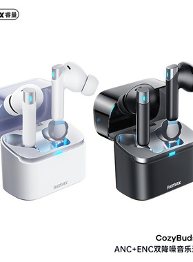 Remax/睿量 v8跨境爆款REMAX睿量 ANC+ENC双降噪5.4蓝牙耳机长续