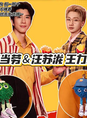 【正品代购】麦当劳联名汪苏泷王力宏排排坐包挂绒绒耳机包周边