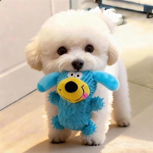 狗狗毛绒怪叫发声玩具潦草小狗