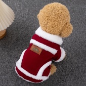 狗狗衣服秋冬款 宠物小型犬马甲博美泰迪背心加厚猫咪新年幼犬冬装