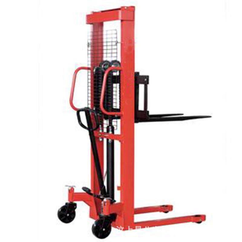 手动液压升高车 堆高车 油桶装卸车 手动液压叉车 圆桶堆高搬运车