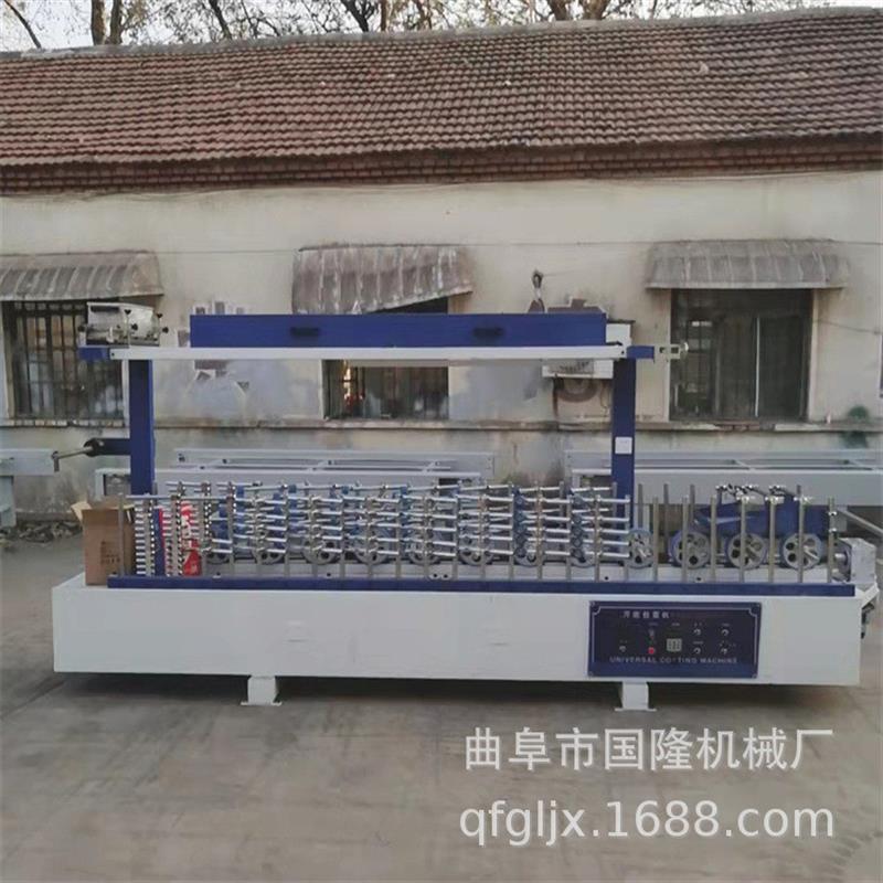 网红格栅板线条包覆机 移门型材覆膜机 在线冷胶包覆机 国隆制造