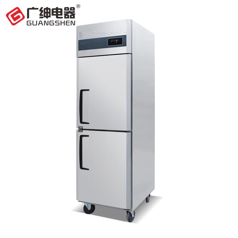 GB0.5L2TD 两门商用冷冻冷柜 品牌厨房冰箱 立式两门冰柜