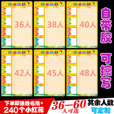 你追我赶评比栏墙贴小学生班级文化布置教室装饰幼儿园小组积分榜