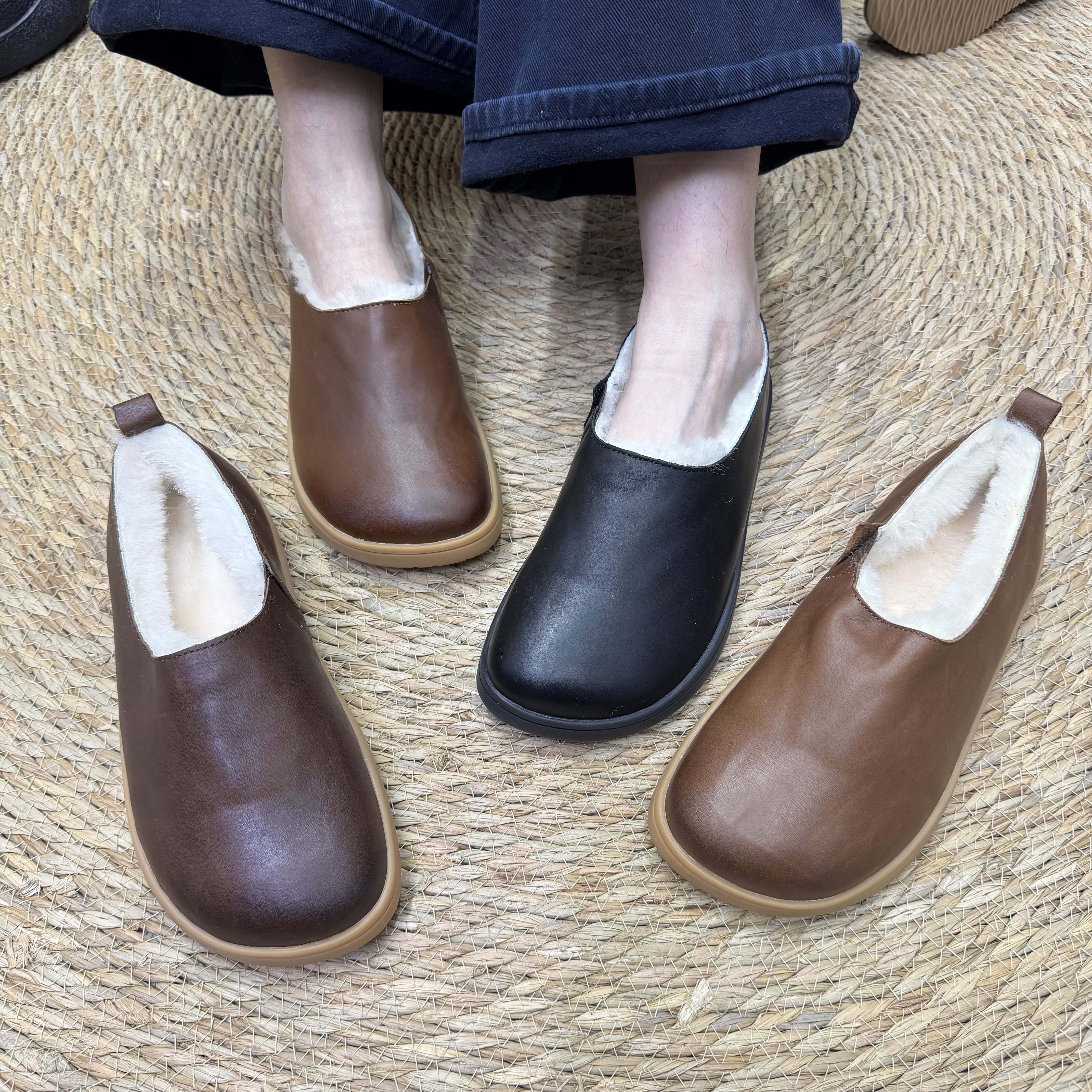 2025新款小土豆雪地靴女羊毛内里冬季保暖毛毛浅口雪地鞋外穿