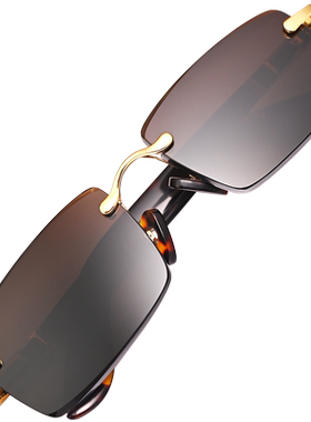 切边水晶石高端天然石头眼镜男清凉养眼大瑁腿太阳镜开车石头镜