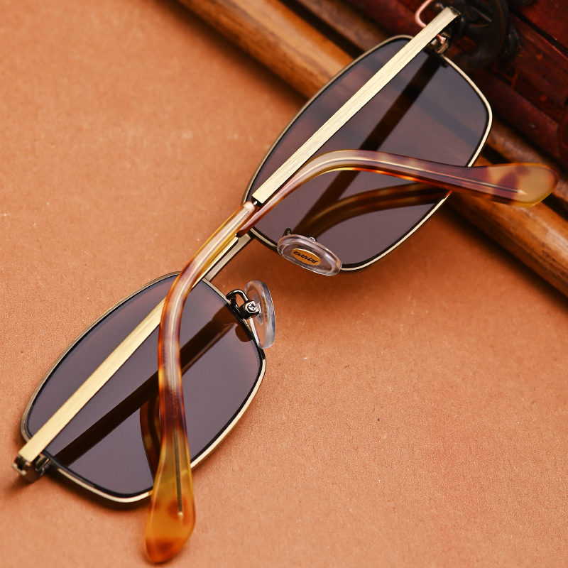 东海天然水晶石头镜时尚商务款太阳镜清凉养眼墨镜全框方形眼镜