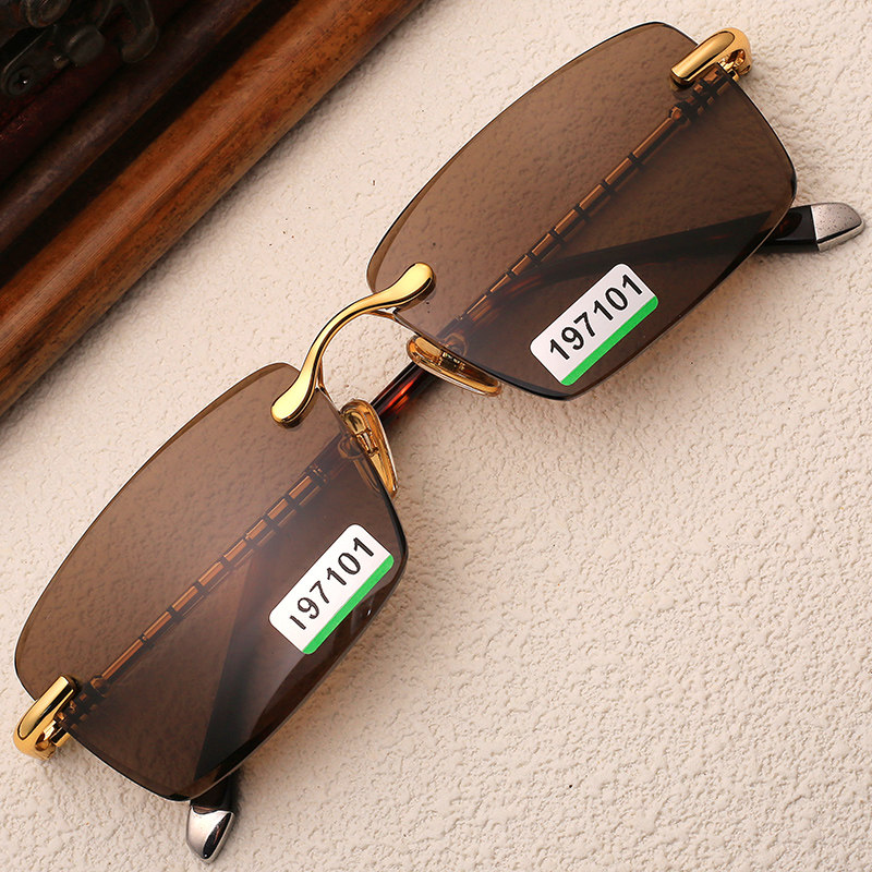 天然水晶太阳镜男士东海正品石头墨镜无框切边开车近视定制眼镜,ZIPPO/瑞士军刀/眼镜,太阳眼镜,淘宝优惠券,粉丝福利购,淘宝优惠卷