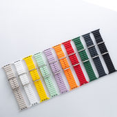 TAIHOM35mm海洋硅胶表带适用华强北智能手表运动手环ultra表带