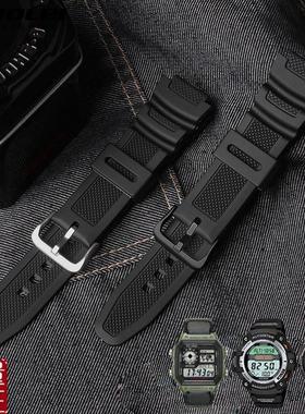 适配卡西欧AE1200WH/SGW-300H/4A00/W-218H/MRW-200男士硅胶手表