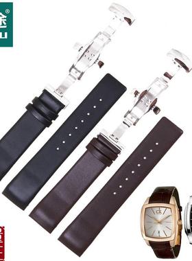 适合ck手表K2K2k14/K2K211/K2K216真皮表带男款22mm配件表链