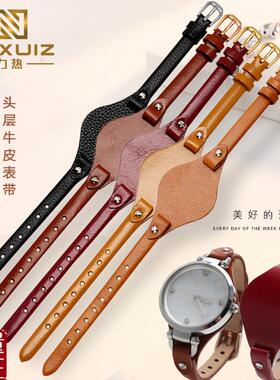 适配FOSSIL手表带女真皮化石表带ES3077ES2830ESO3262ES30608mm
