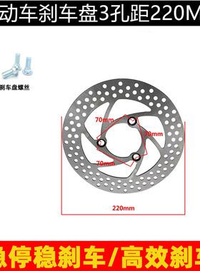 电摩改装摩托车刹车盘220固定碟一体小牛N1福喜战速劲战NCY碟刹盘