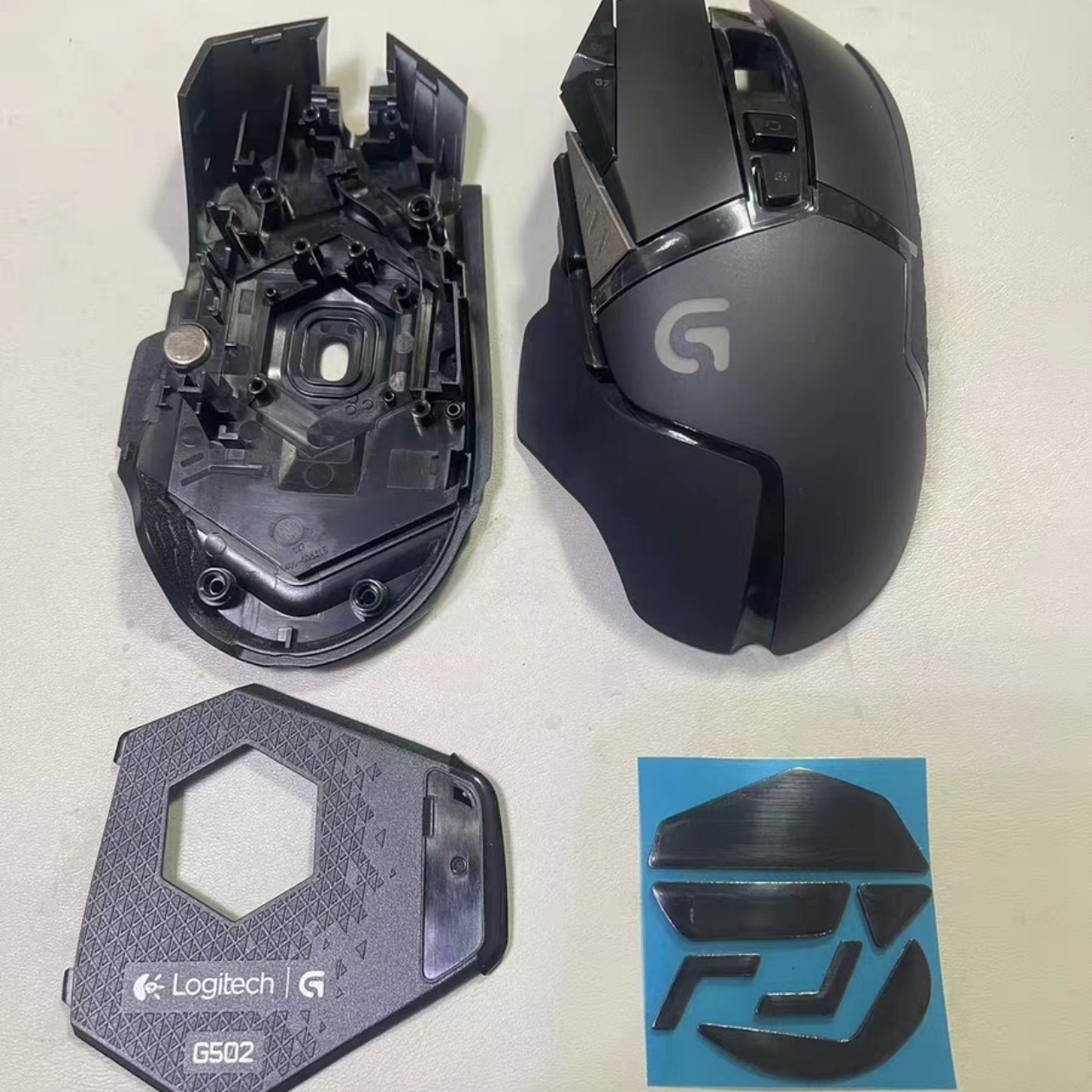 기존 LOGITECH G502RGB 유선 게이밍 마우스 쉘 상단 쉘 및 하단 쉘 커버 교체