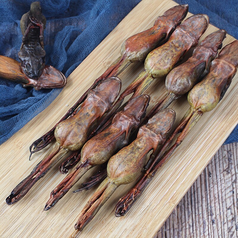 雪蛤干整只5只东北长白山林蛙干9克左右雪蛤油正品林蛙油买10送1