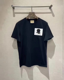 英伦 COVER OTHER男女同款玫瑰花刺绣KC系列纯棉短袖