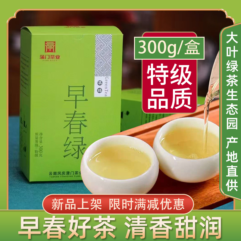 早春特级绿茶g自己喝口粮茶散茶